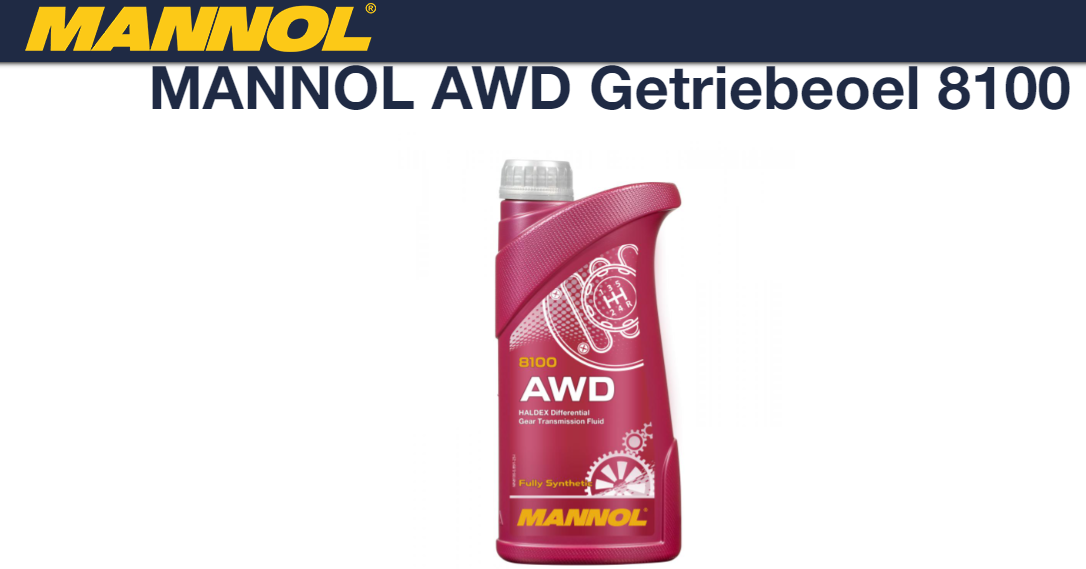 MANNOL HALDEX DIFFERENTIAL 8100 AWD 850 ML - FLUIDO HALDEX - Fast Car ...