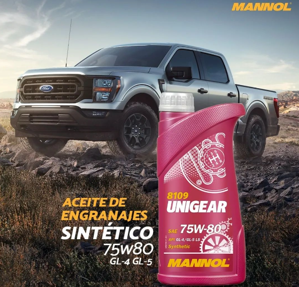 Lubrificante Sintético para Engrenagens MANNOL 8109 UNIGEAR 75W80 LS ...