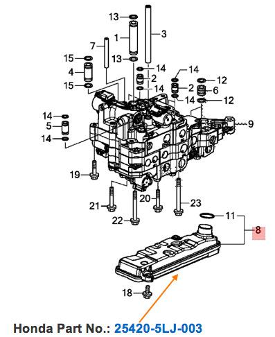 FILTRO DE CÂMBIO INTERNO CVT HONDA TURBO 1.5 25420 MCKA BRHA - Fast Car ...