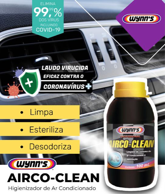 AIRCO CLEAN – Limpeza de Sistemas de Ar Condicionado 100ml – uso Equi ...