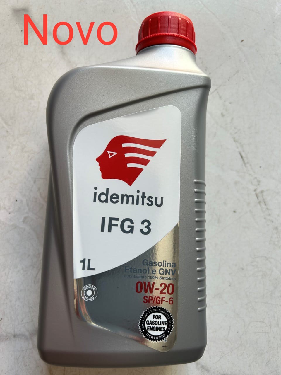 Óleo de Motor Idemitsu 0W20 Sintético Novo API SP / ILSAC GF- 6 1Lt ...