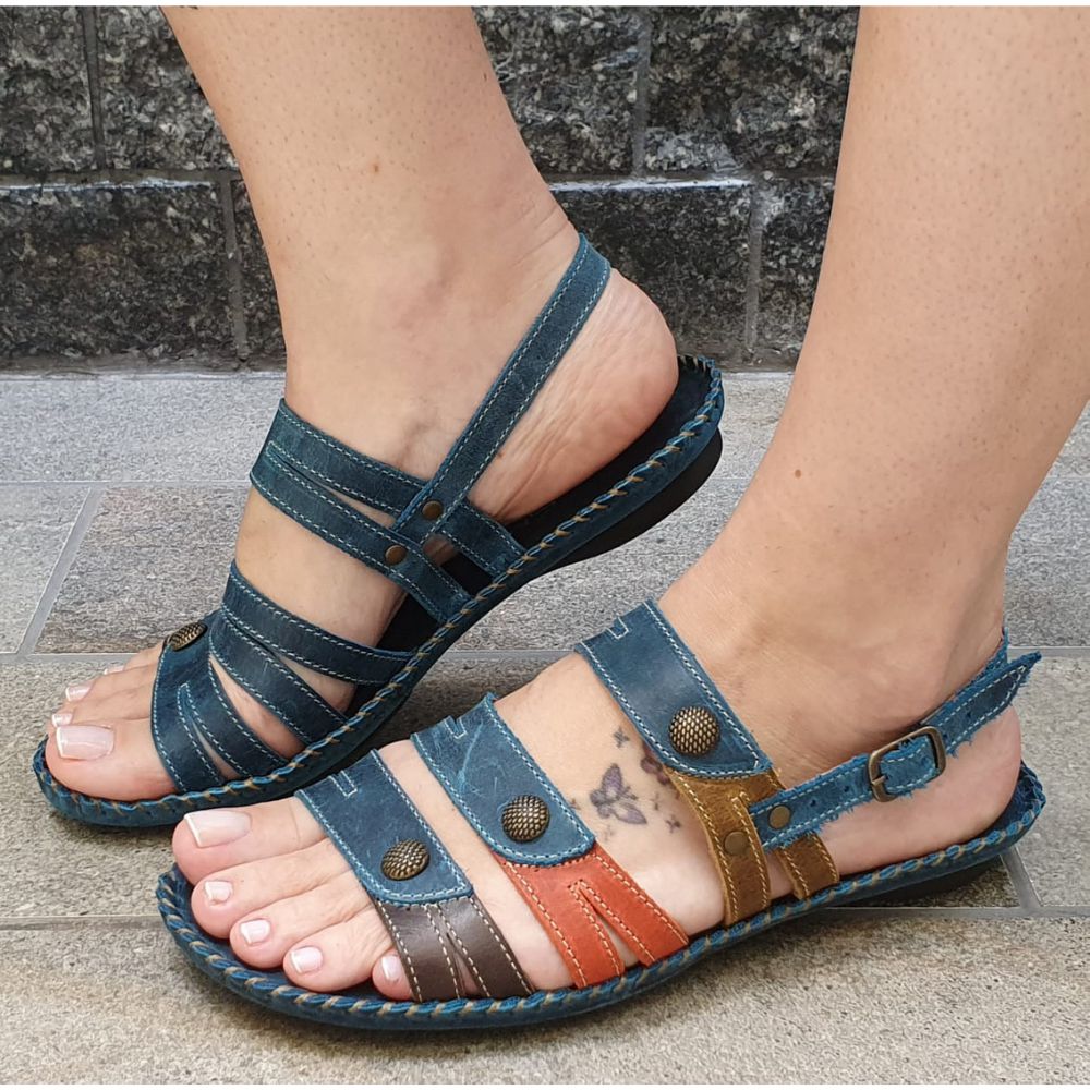 Sandália retrô Conforto em couro/conforto 1050 - Planet Shoes Net -  calçados femininos - Tênis casual feminino