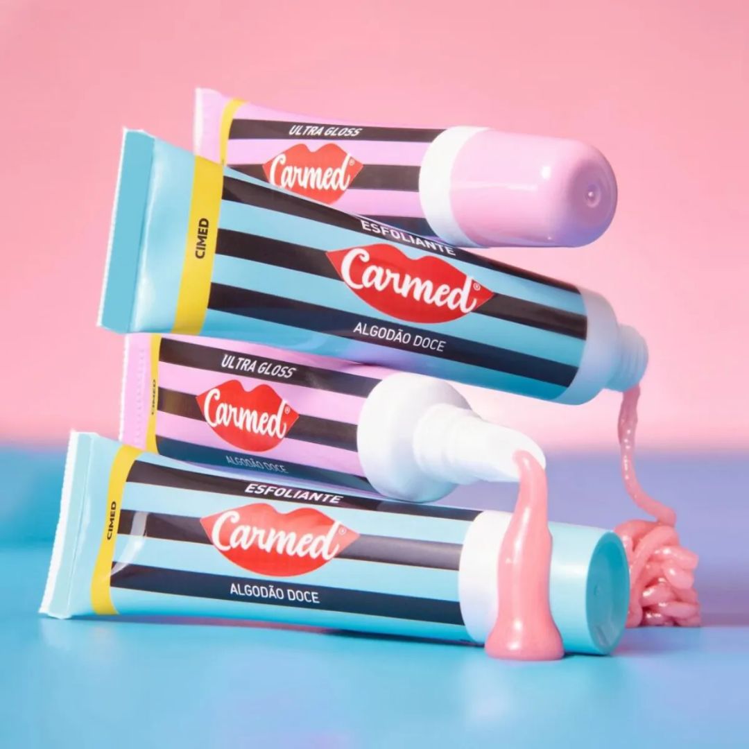 Kit Carmed SOS Esfoliante + Ultra Gloss Algodão Doce Cimed - HiperABC