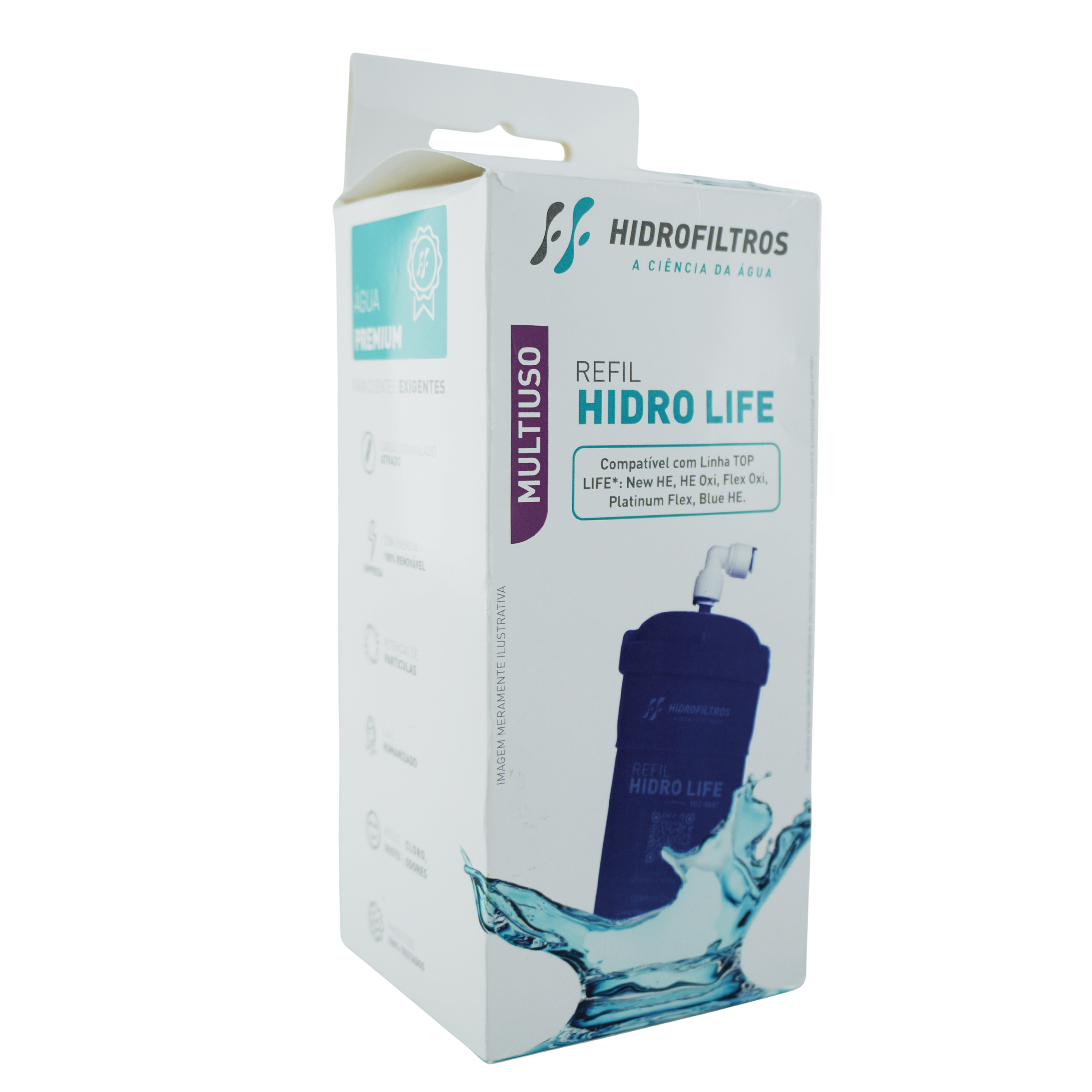 Top Life Filtro Refil Hidro Life Compatível Top Life Alcalino - Magazine Gama ...