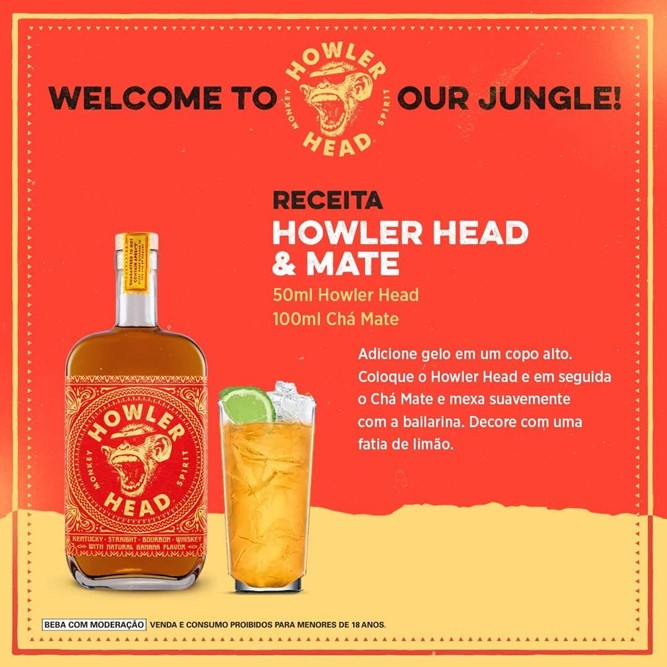 Howler Head Whiskey e Banana - Sabor Ousado | Fábrica de Bebidas