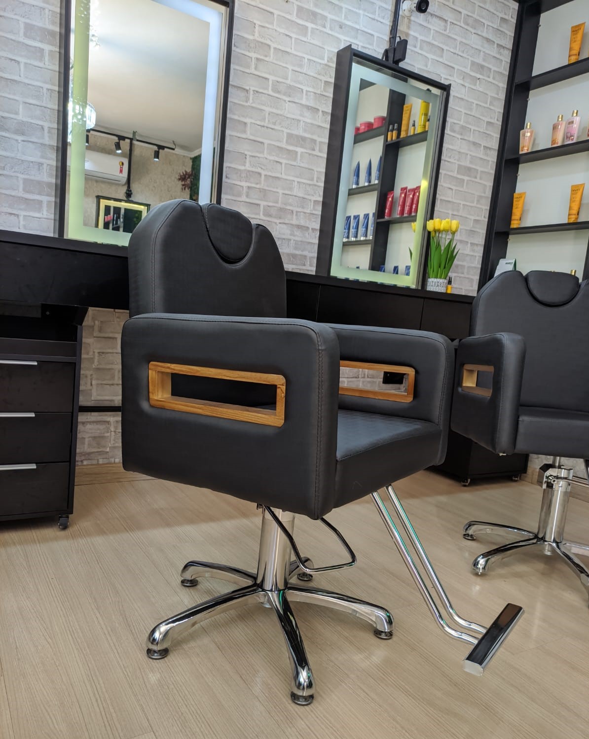 Cadeira barbeiro hidraulica reclinavel, cabeleireiro, móveis salão