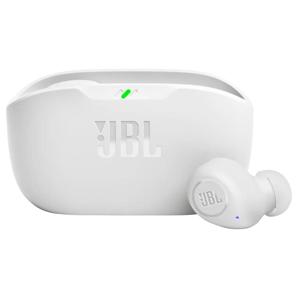 Fone Bluetooth Jbl Wave Buds Sem Fio Branco - Prime In Áudio e Vídeo