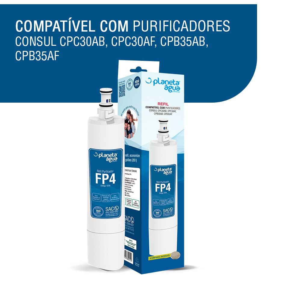 Filtro Refil Consul Consul CPC30AB, CPC30AF, CPB35AB, CP35AF - Play Filtros  - Loja de refil, Filtros e Acessorios para purificadores