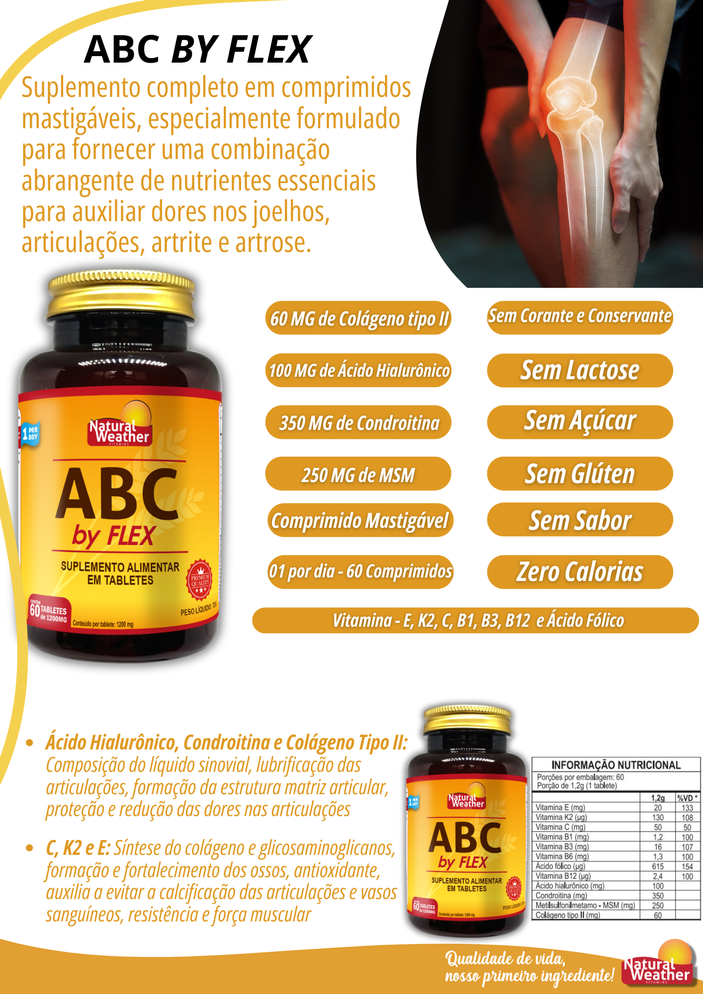 Kit ABC By Flex Natural Weather – 3 Unidades + Brindes - Pharma Nutry ...