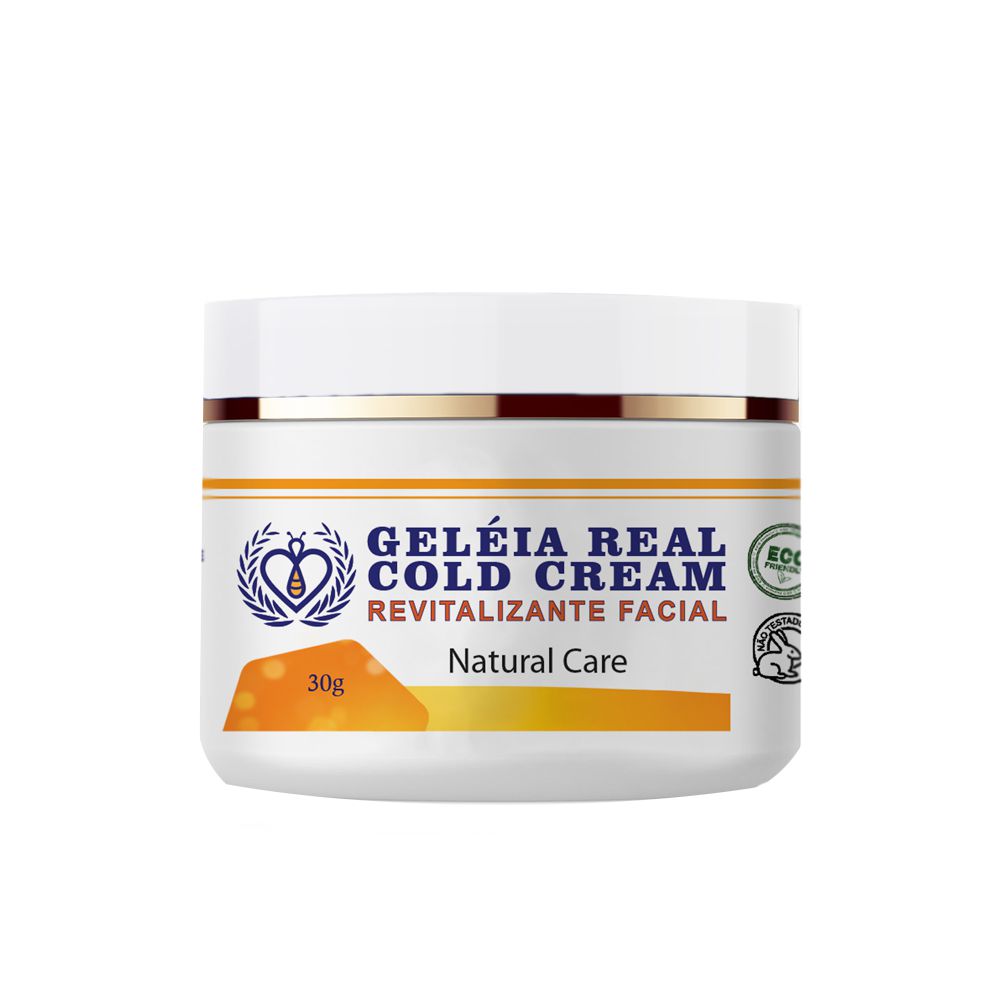 Cold Cream Revitalizante Facial a base de Geleia Real 30g com Mel, Alo -  HerboMel Natural - A Farmácia Viva da Natureza