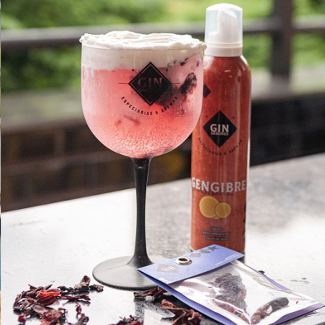 Espuma Gin Sabores Gengibre 200g Bebidas BH Delivery ZapVendas