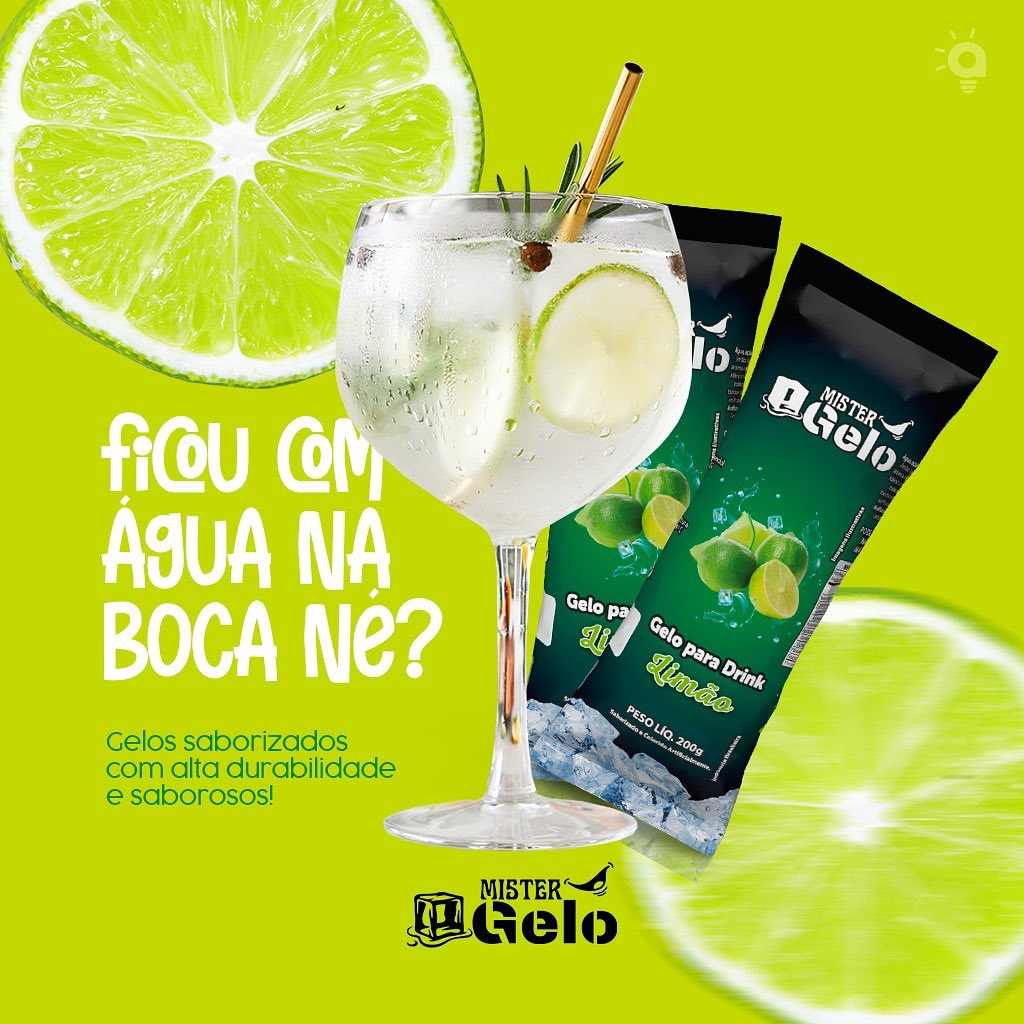 Gelo de Sabor Limão Siciliano - lojatecsabor