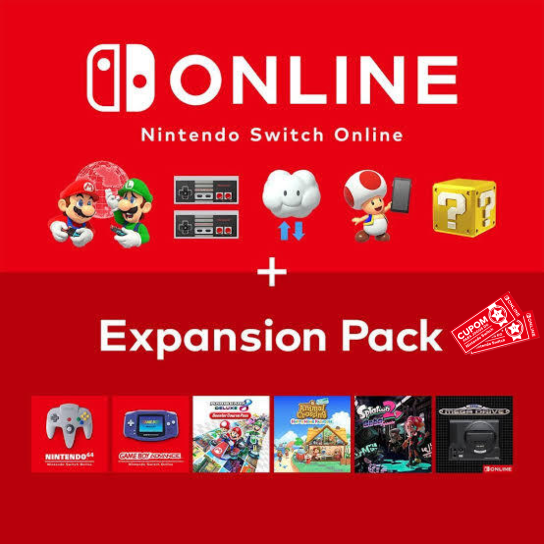 Assinatura Nintendo Switch Online - 12 meses (leia a descrição) - Retro  Game Store