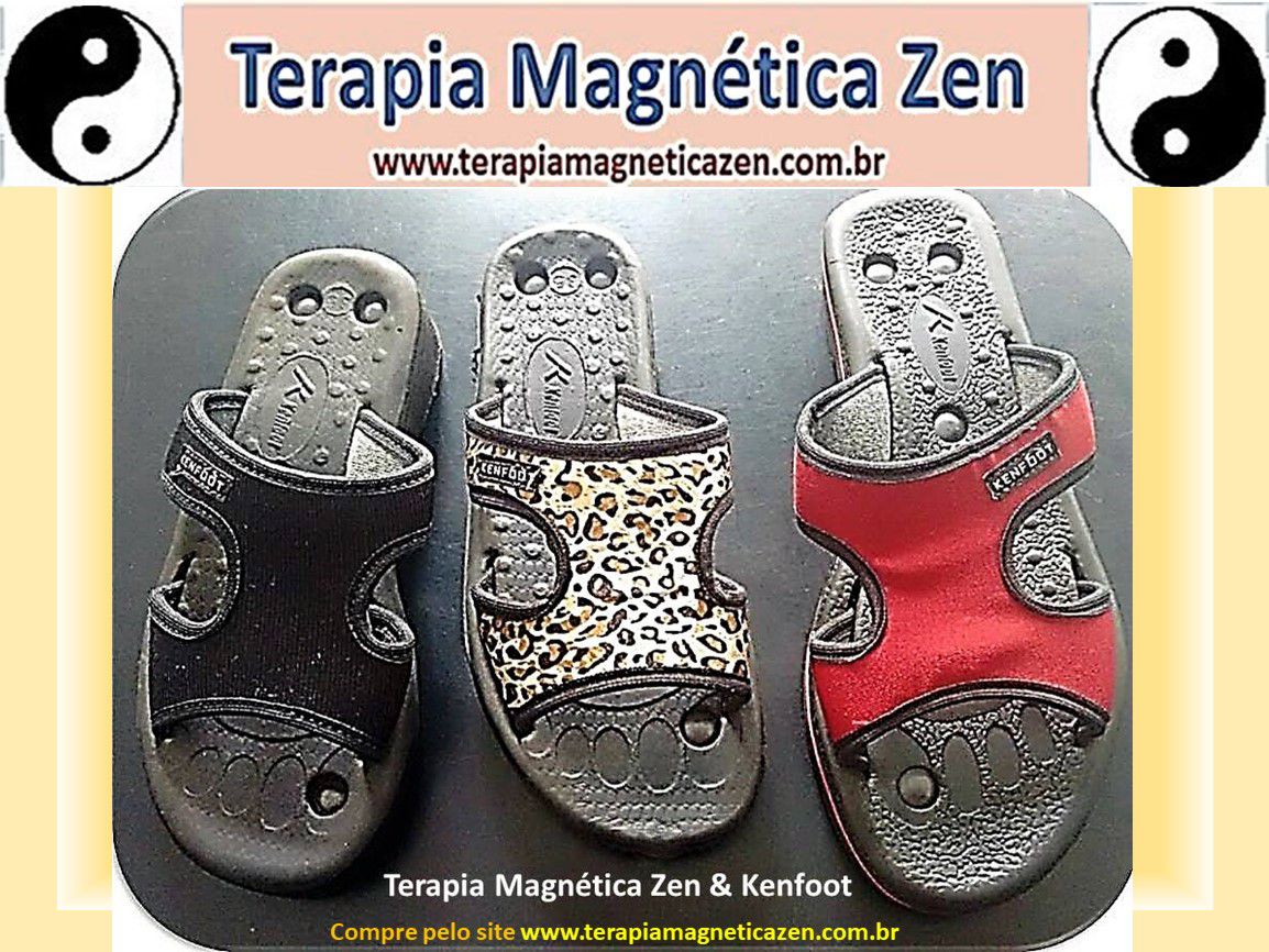 Chinelo/tamanco Perfil Magnético,do-in,ortopédico e Flex Da Kenfoot -  Terapia Magnética Zen