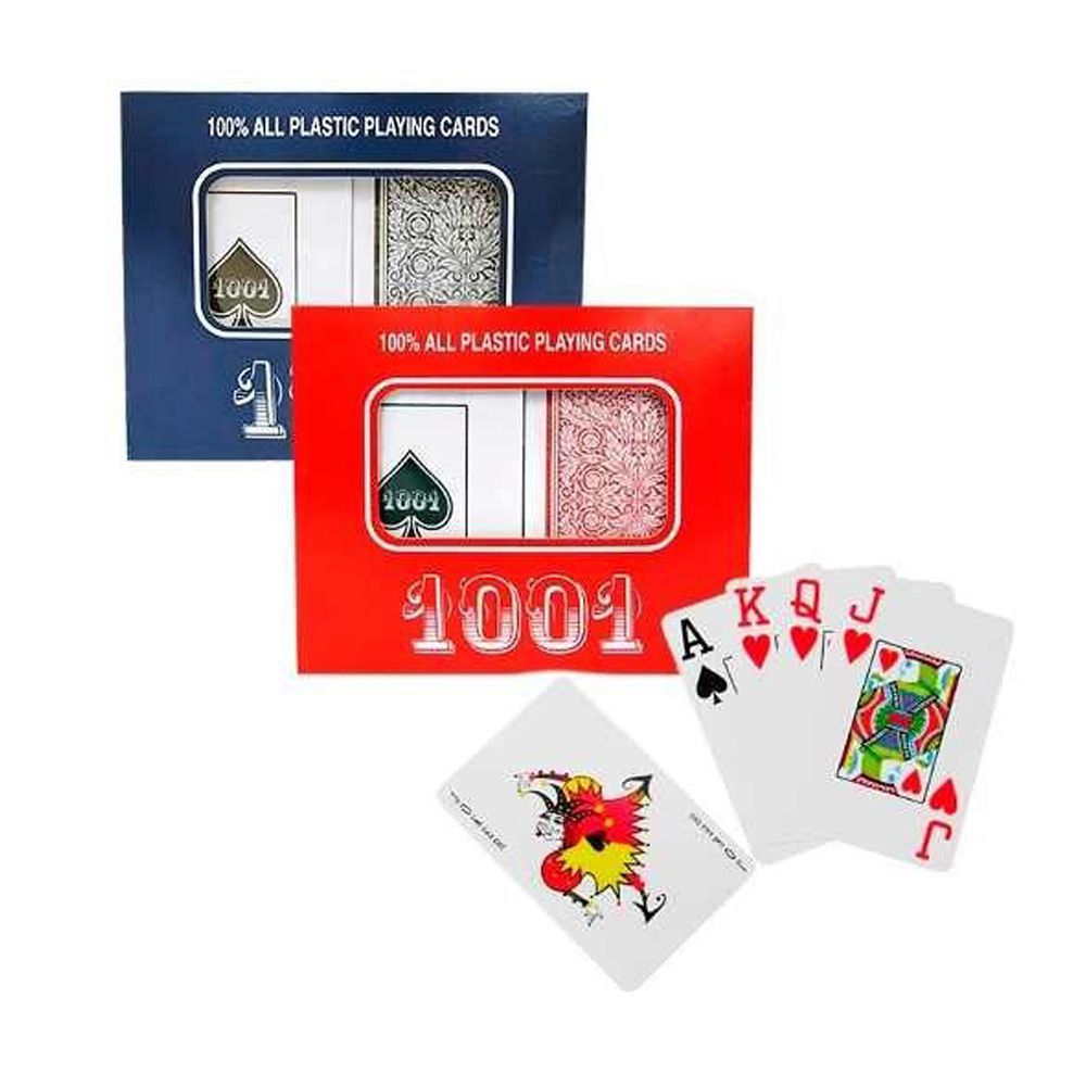 Baralho Plástico Profissional 108 Cartas - 2 Jogos De Carta