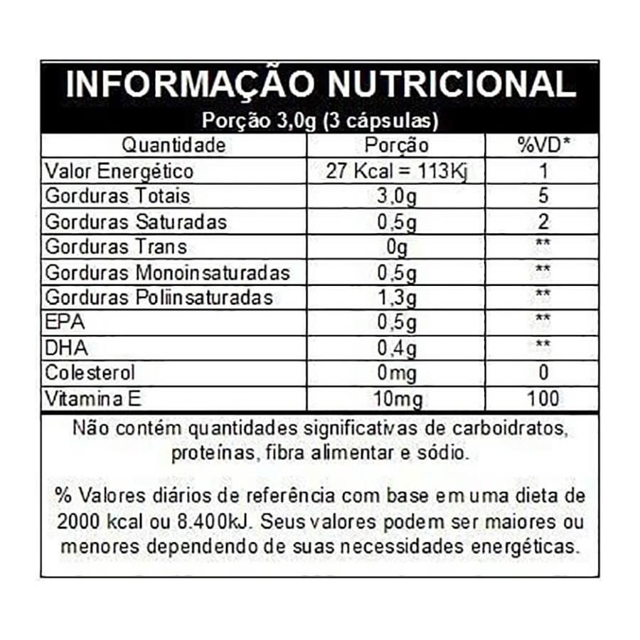 Omegafor 120 Cápsulas Vitafor Ômega 3 Epa E Dha Fortão Suplementos