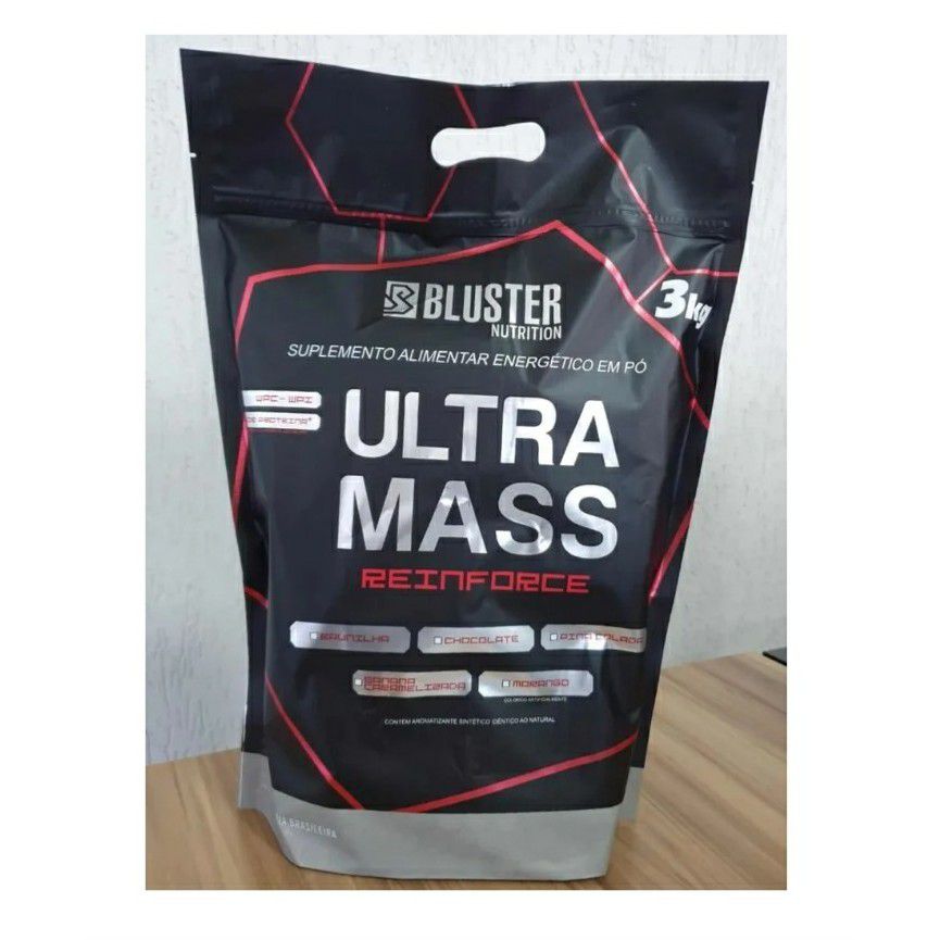 Hipercalórico Ultra Mass 3kg - Bluster Nutrition - Fortão Suplementos