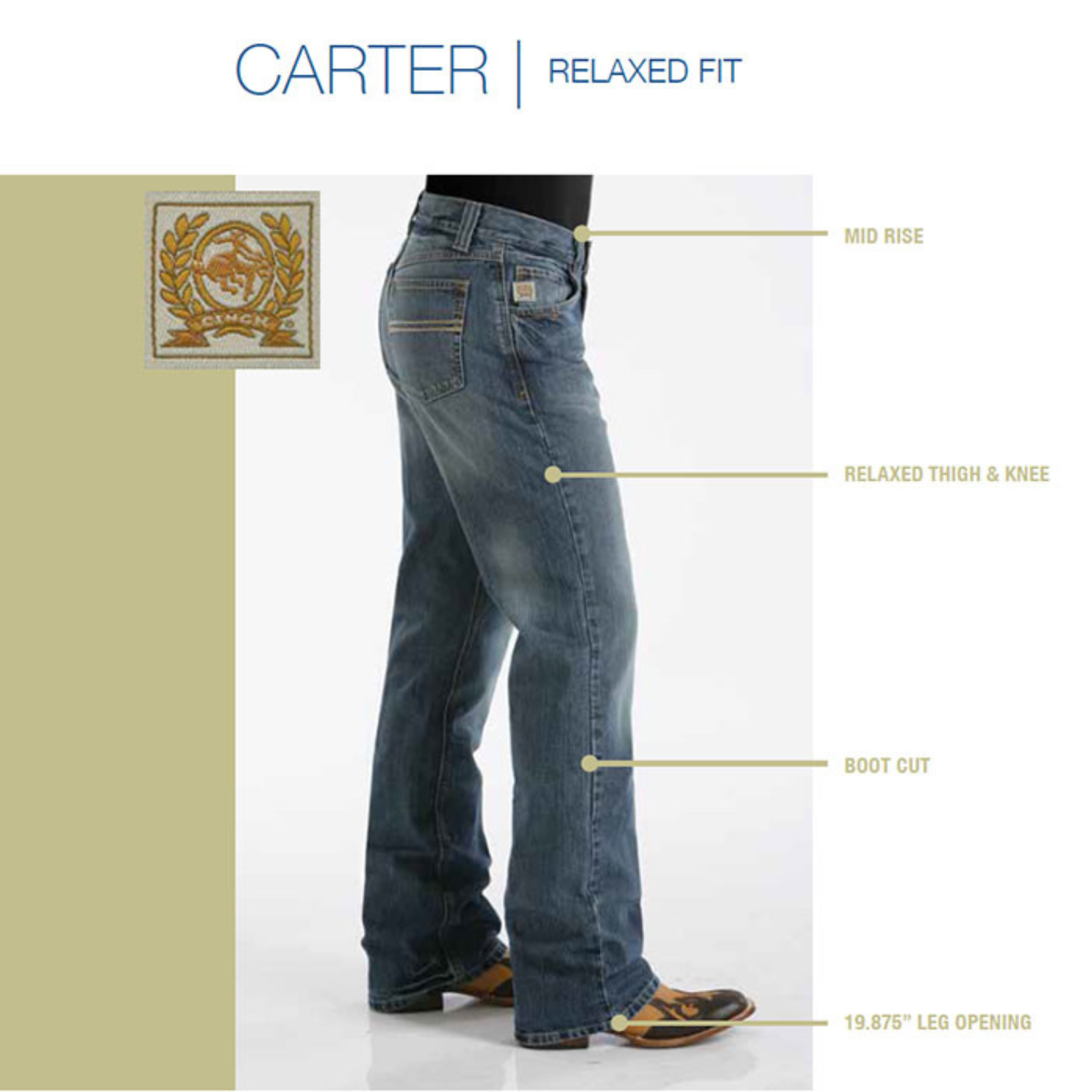 Calça Cinch Jeans Masculina Carter 2.4 Importada - Rota 1 Life Style ...