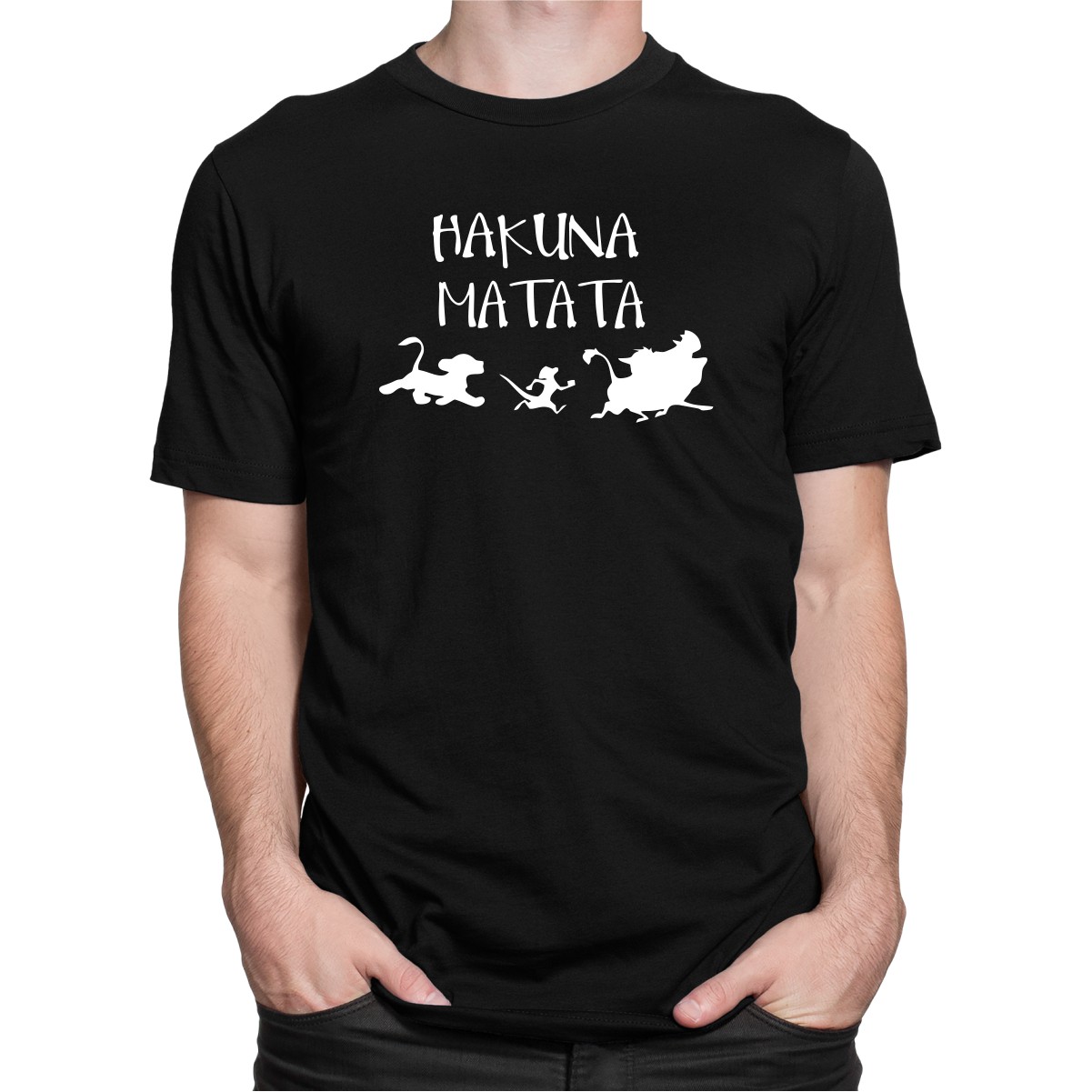 Camiseta Camisa Hakuna Matata Blusa Rei Leao Timao e Pumba Dking Creative