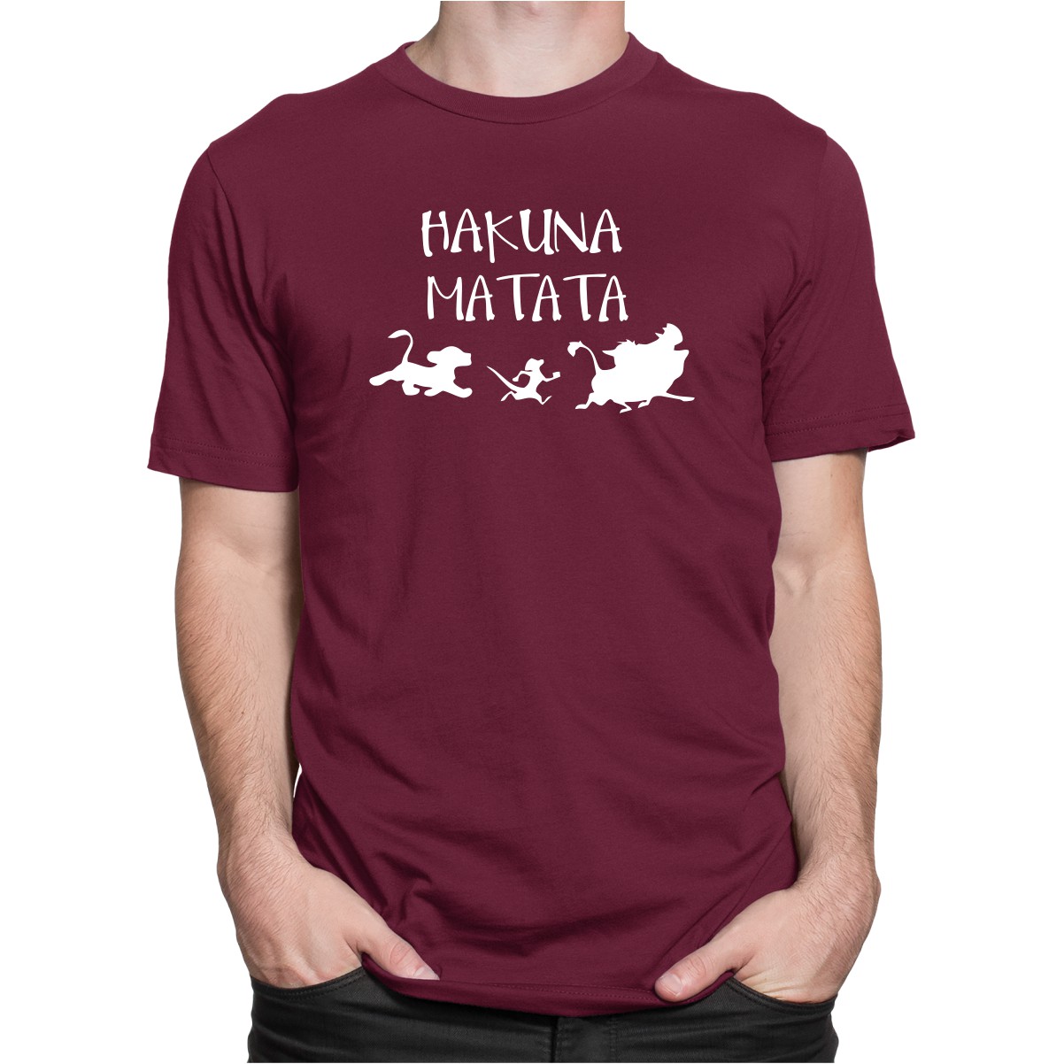 Camiseta Camisa Hakuna Matata Blusa Rei Leao Timao e Pumba Dking Creative