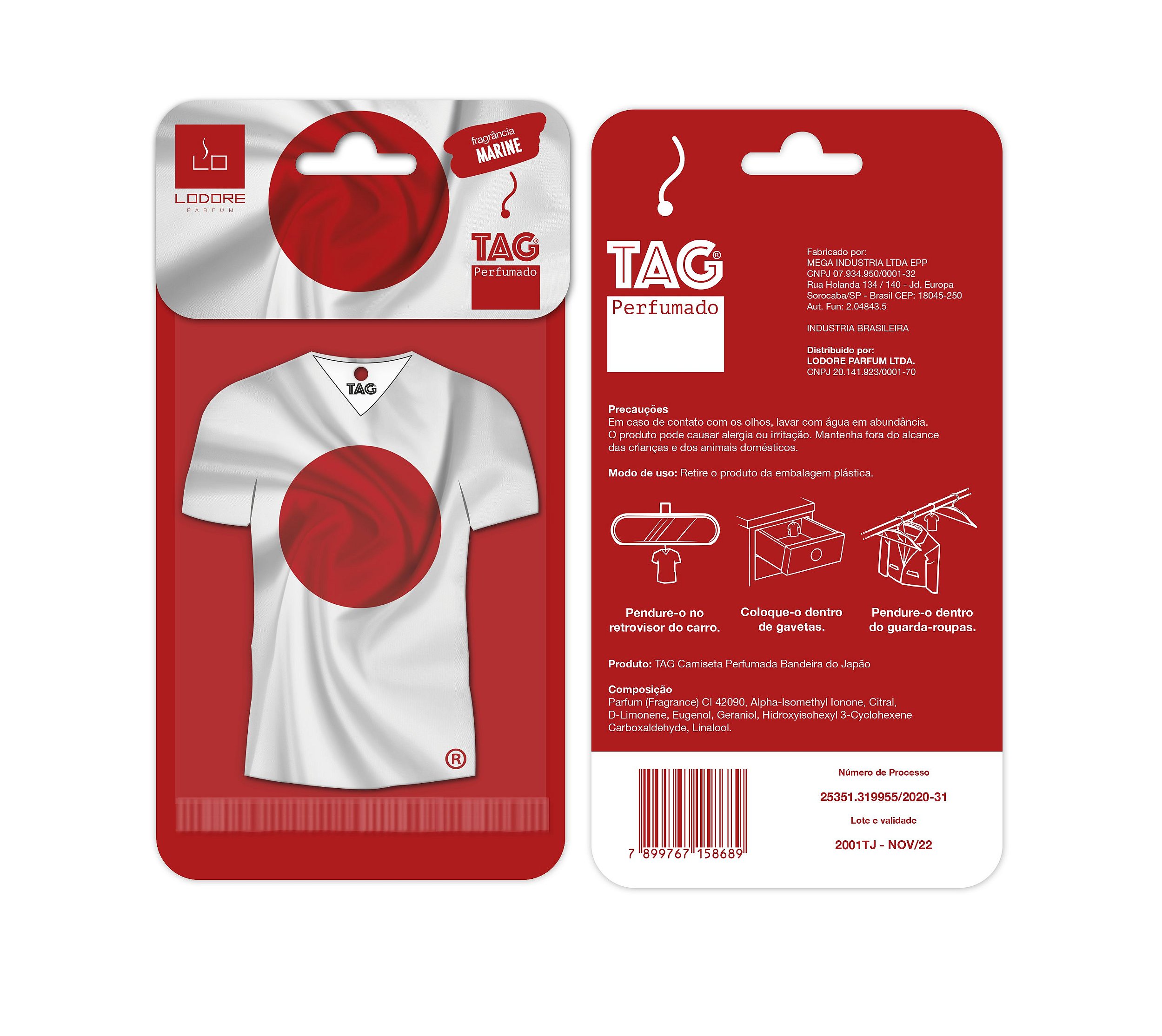 Linha Tag Perfumado - Camiseta Japão - Lodore Parfum