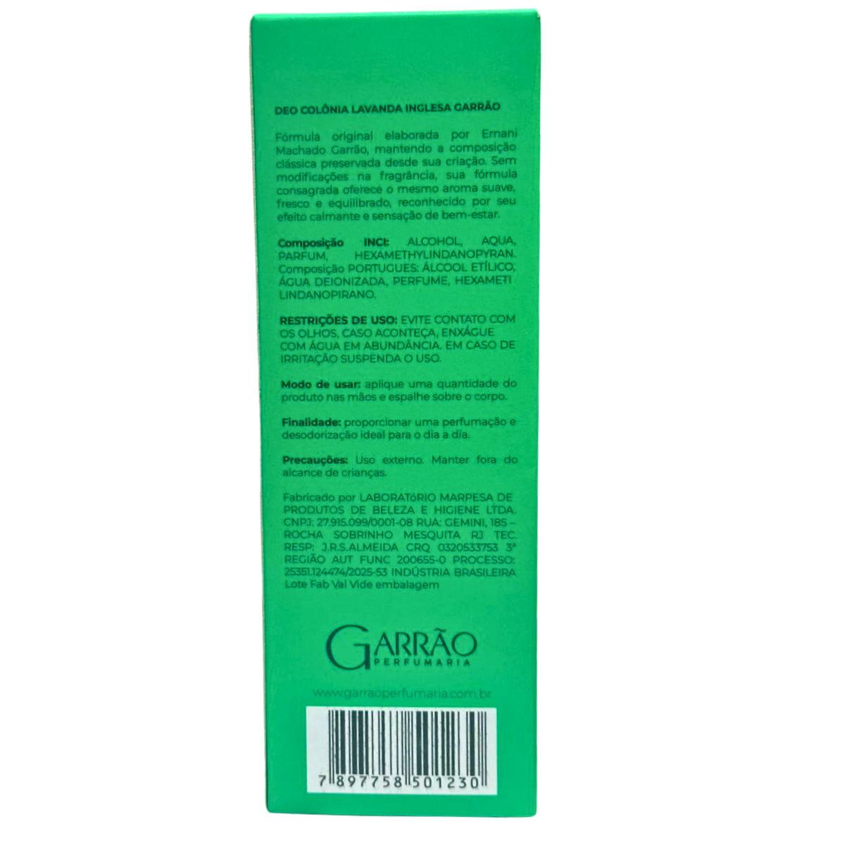 Colônia Garrão 120ml Lavanda Inglesa Original desde 1970 - Perfumaria Irene