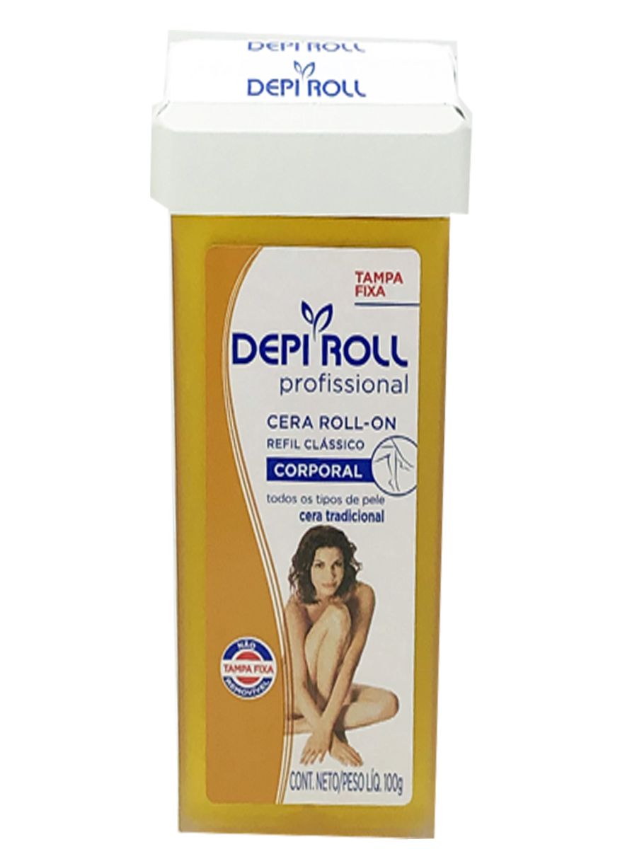 Kit Depiroll Aparelho Depilação Aquecedor Cera Quente Rollon