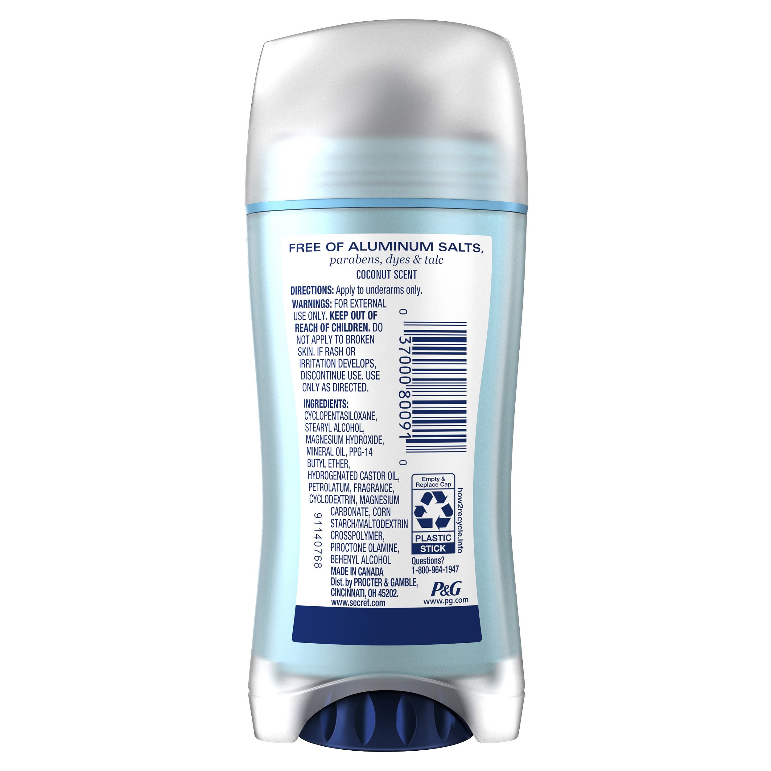 Desodorante Secret Aluminium Free Coconut Mommys Shop A loja da Mamãe