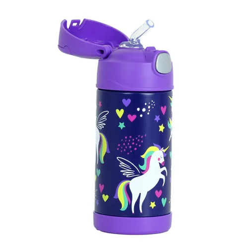 Garrafa Térmica Infantil Funtainer F401 Unicórnio Alado Thermos 355ml Mommys Shop A loja