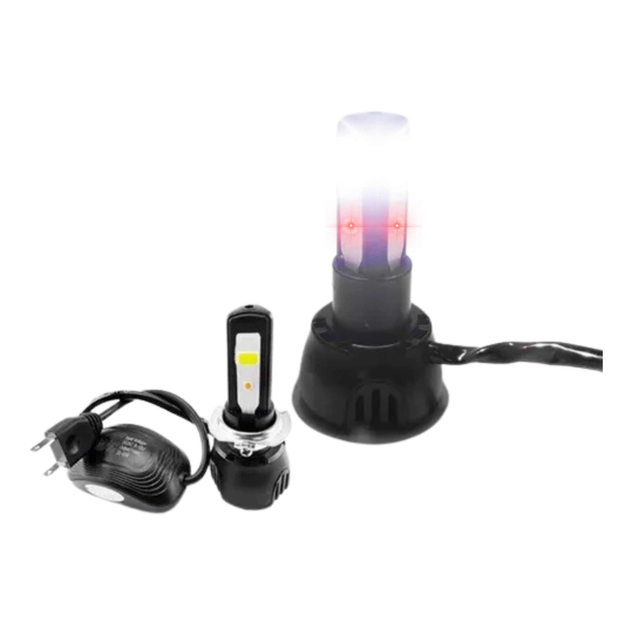 Lâmpada de Farol LED 3D para Titan Fan 125/150 - Bi-Xenon 8000K
