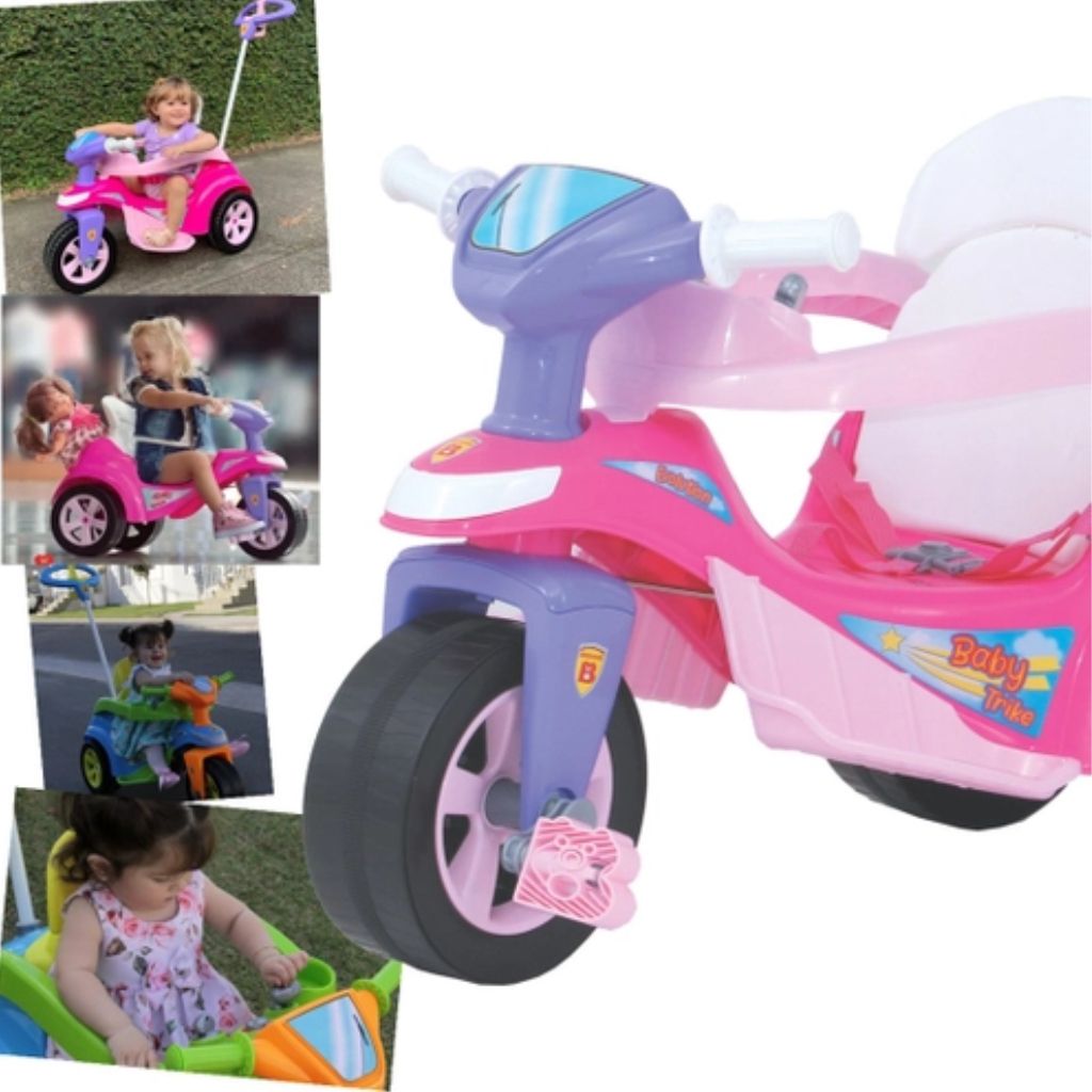 Triciclo Baby Trike Evolution Rosa Biemme Alves Baby