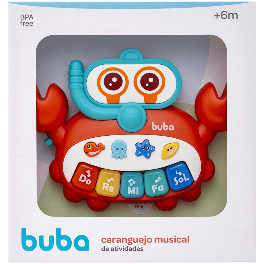 Brinquedo Infantil Buba Caranguejo Musical De Atividades - Alves Baby
