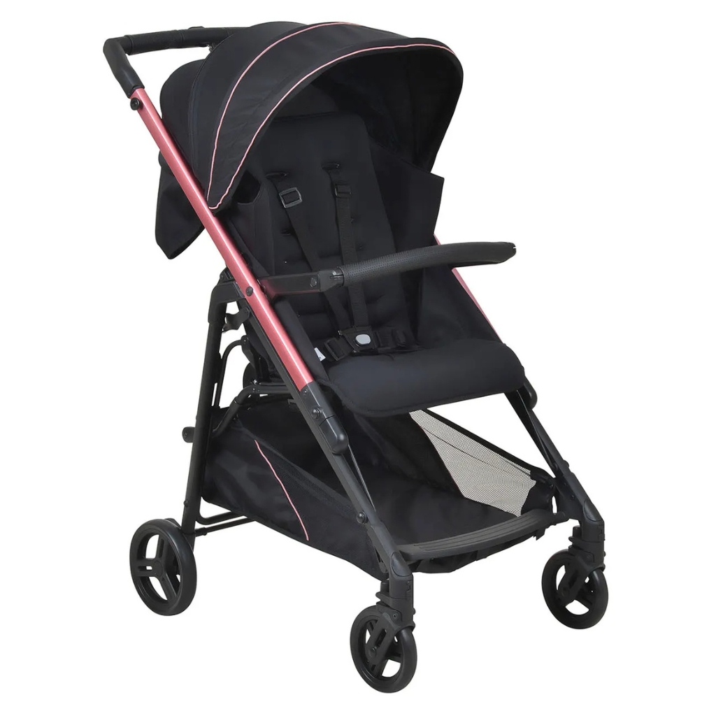 Carrinho de Bebe Burigotto Tak Rose Preto Carrinho de Bebe Burigotto Tak Rose Preto