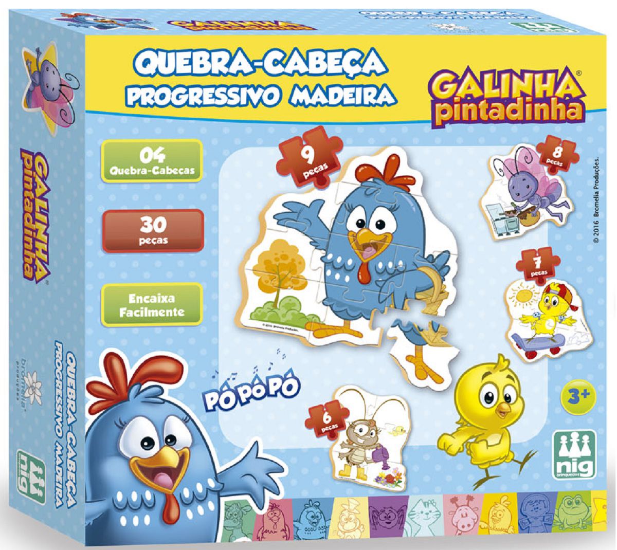 Jogo Quebra Cabeça Princesas Era Uma Vez 30 Peças Madeira Nig Brinquedos