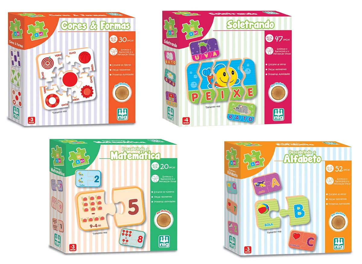 Kit Jogos Educativos - 3 jogos