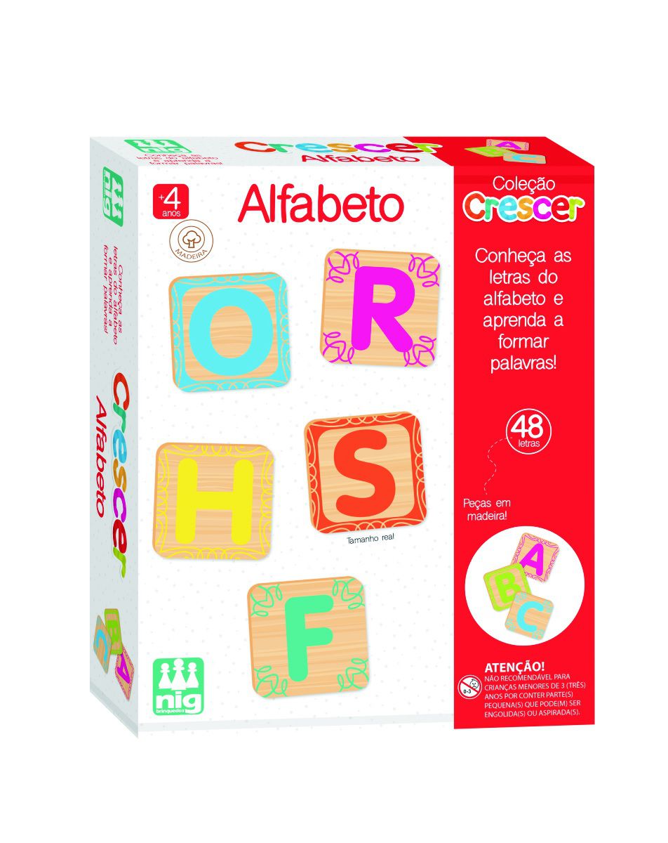 Jogo Formando Palavras Infantil Educativo Letras Alfabetização Em Madeira  Mdf Pais E Filhos : : Brinquedos e Jogos