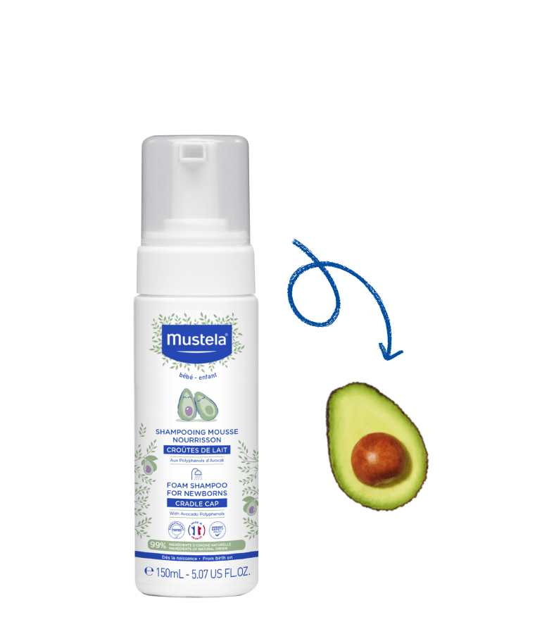 Shampoo Mousse Rec m nascido Mustela 150ml Farm cia Belladona