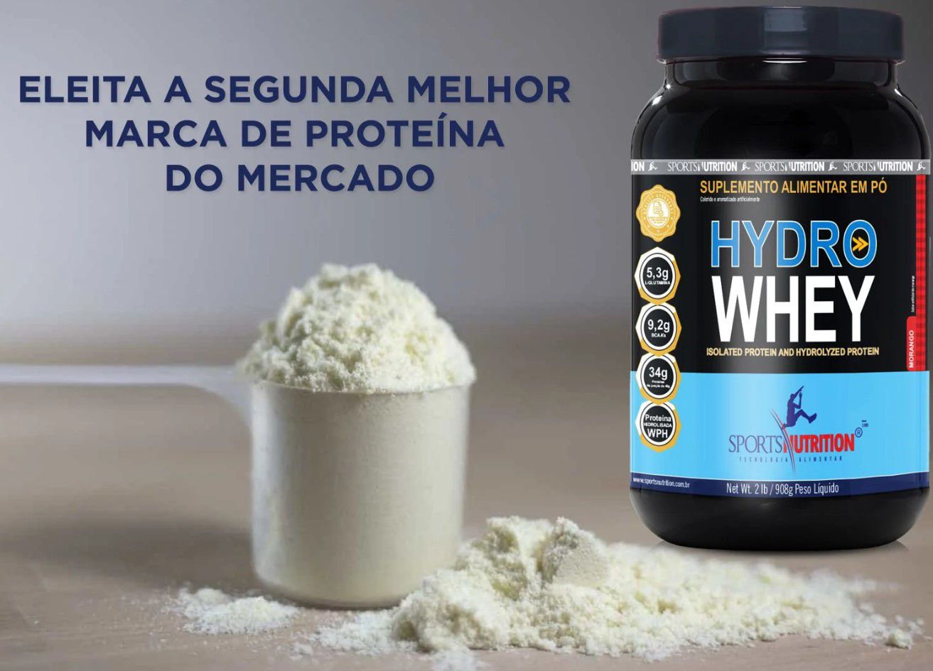 Hydro Whey Protein Hidrolisado 908g Sabor Baunilha | Sports Nutrition ...