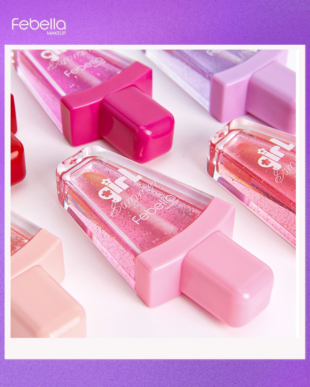 Lip Gloss Girl Summer Febella Lg Cor Bell Ssima Makeup