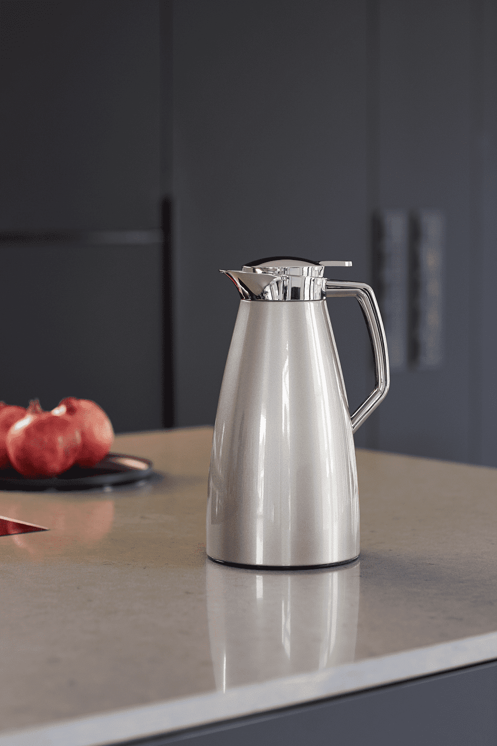 Caraffa Termica Emsa Plaza - 1 Litro, Chiusura QuickTip, Design Senza Gocce