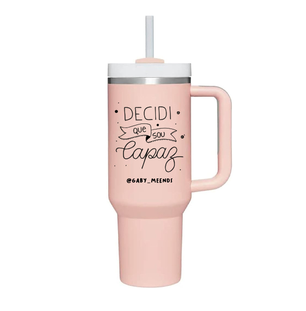 Copo Térmico com Canudo Quencher - 1,18L Personalizado. - Magicopos ...