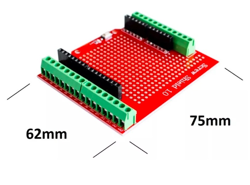 Proto Screw Shield para Arduino Uno / Mega 2560 - Fermarc - Robótica