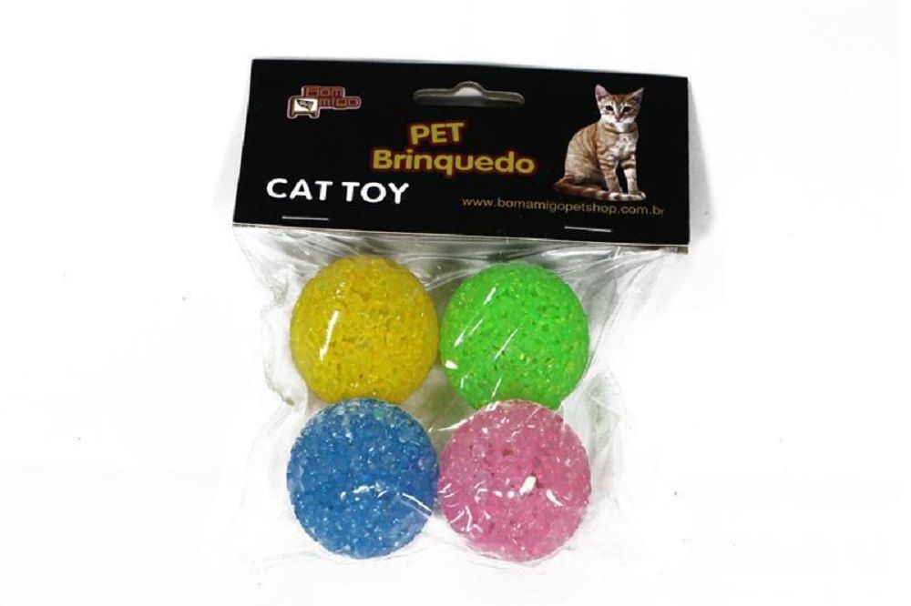 Cat Bolinhas Colours (4 unid) Brinquedo para Gatos - Dupet Distribuidora -  Acessórios para Pet