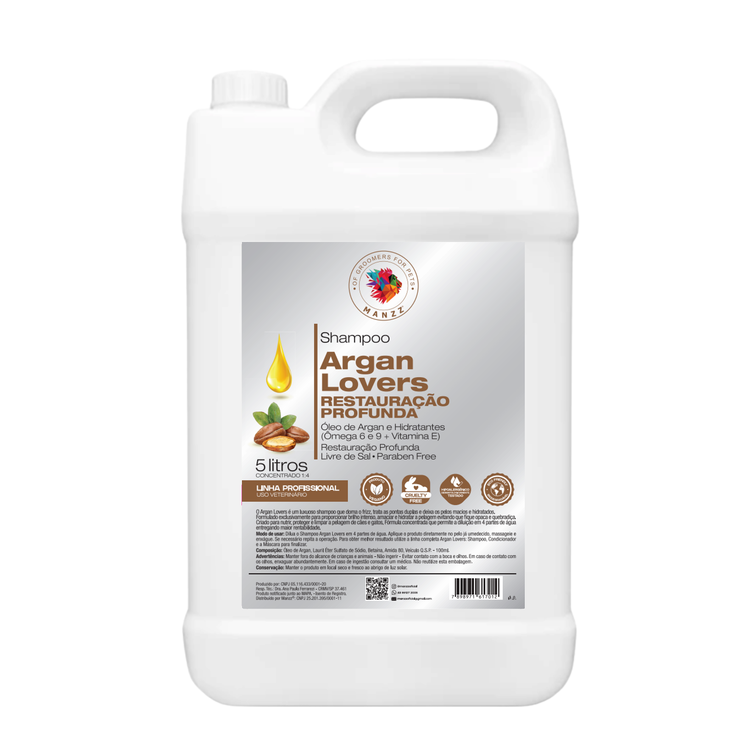 Shampoo Pet Argan Lovers Dupet Distribuidora Acessórios para Pet