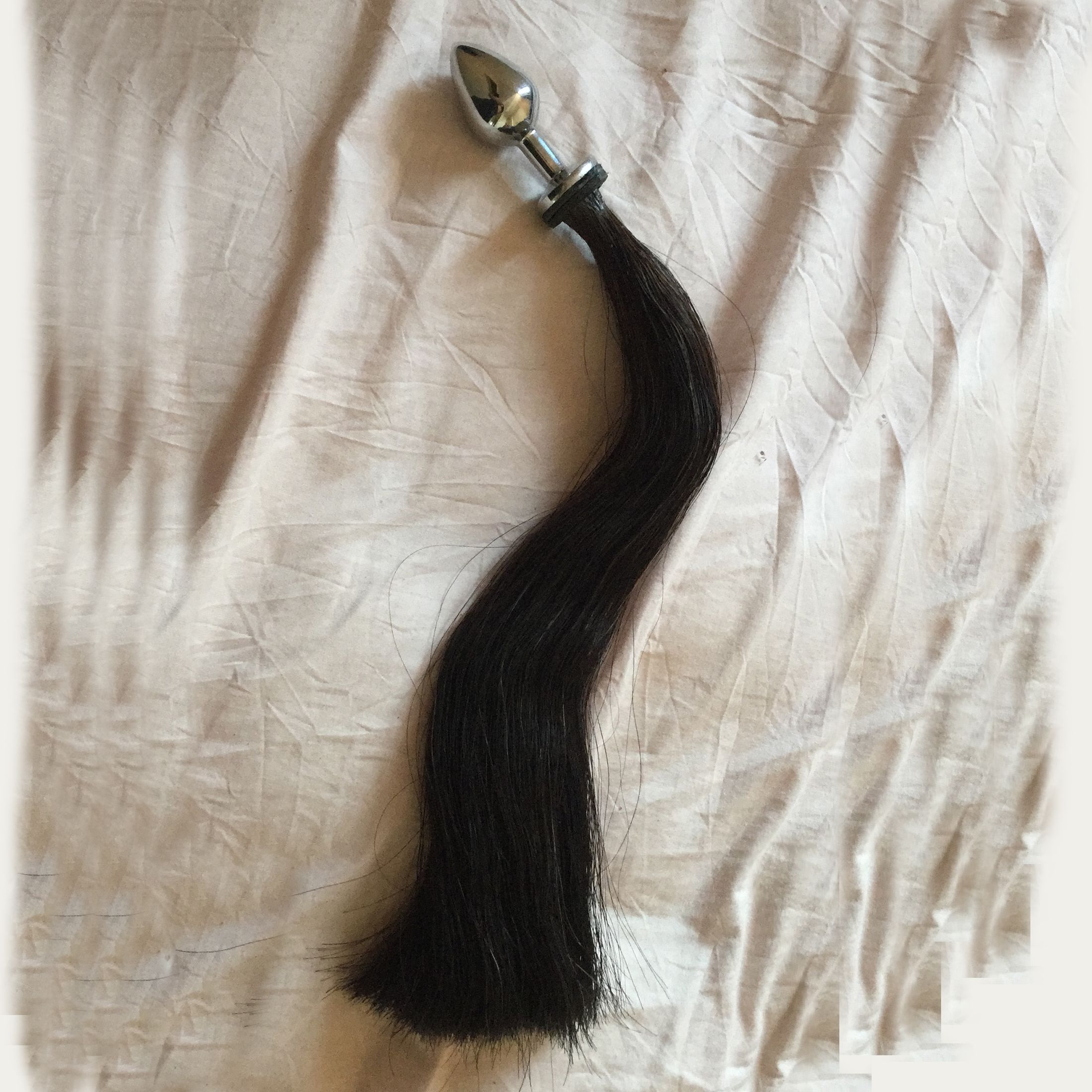 Plug Anal em Ao Cauda de Cavalo | Crina Natural | BDSM Luxury - BDSM Luxury
