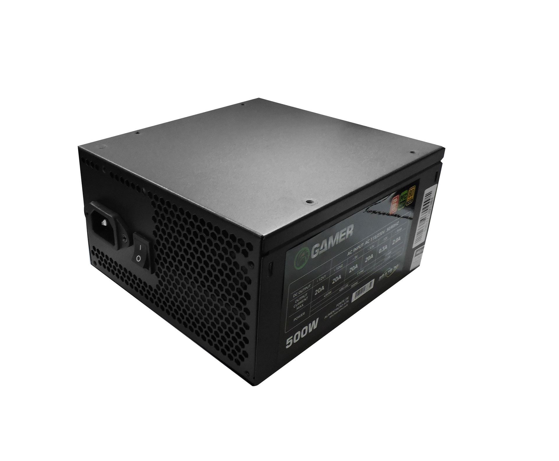 FONTE ATX 500W REAL 80PLUS BRONZE BPC/500-80PLUS/B 24 PINOS