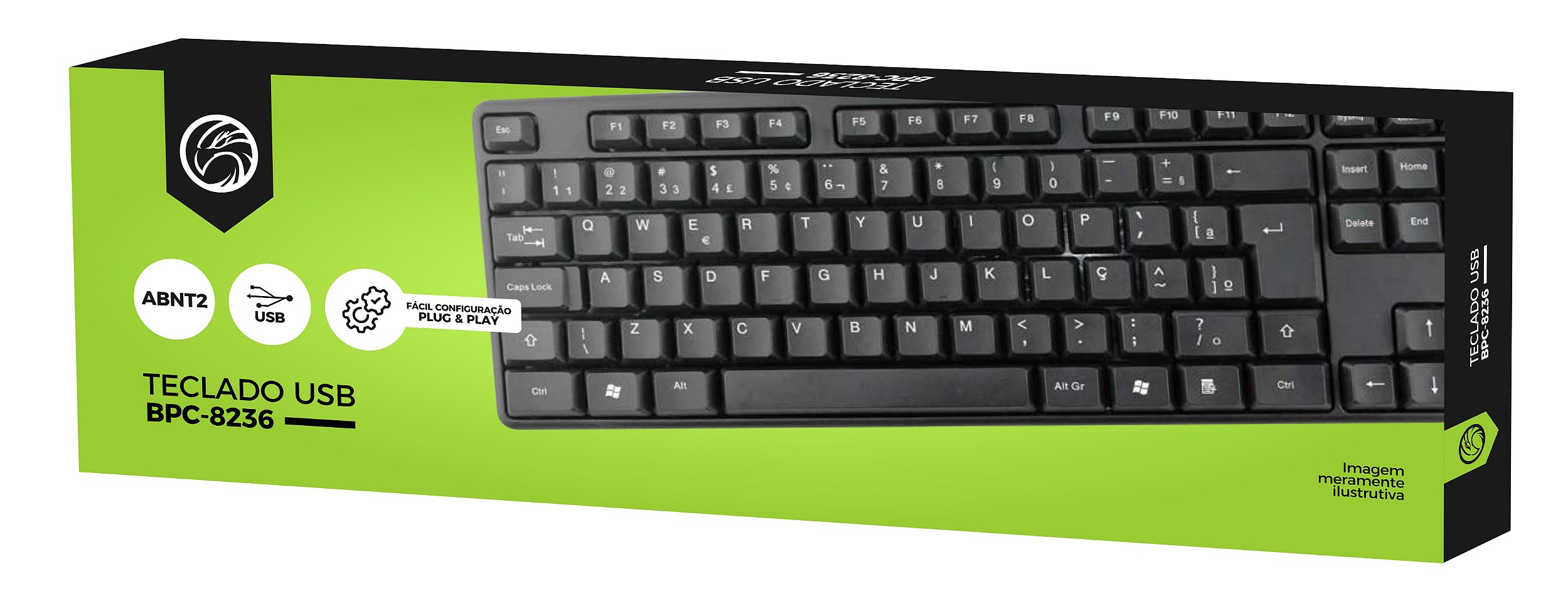 TECLADO USB BPC-8236 - Brazil PC