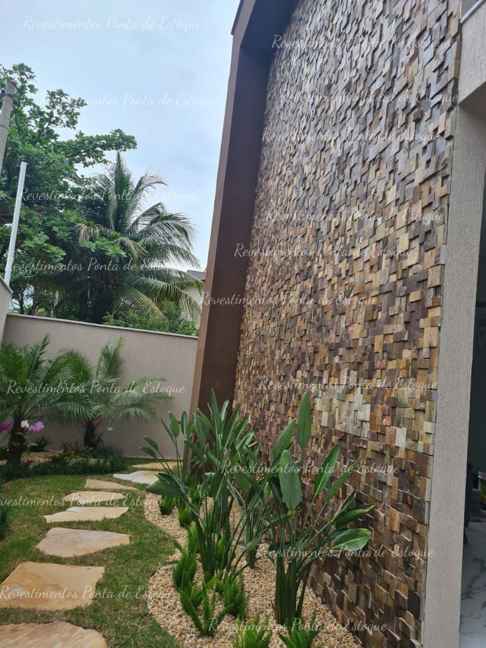 Pedra Ferro Mosaico Telado 30x30 Cm Para Paredes E Fachadas.