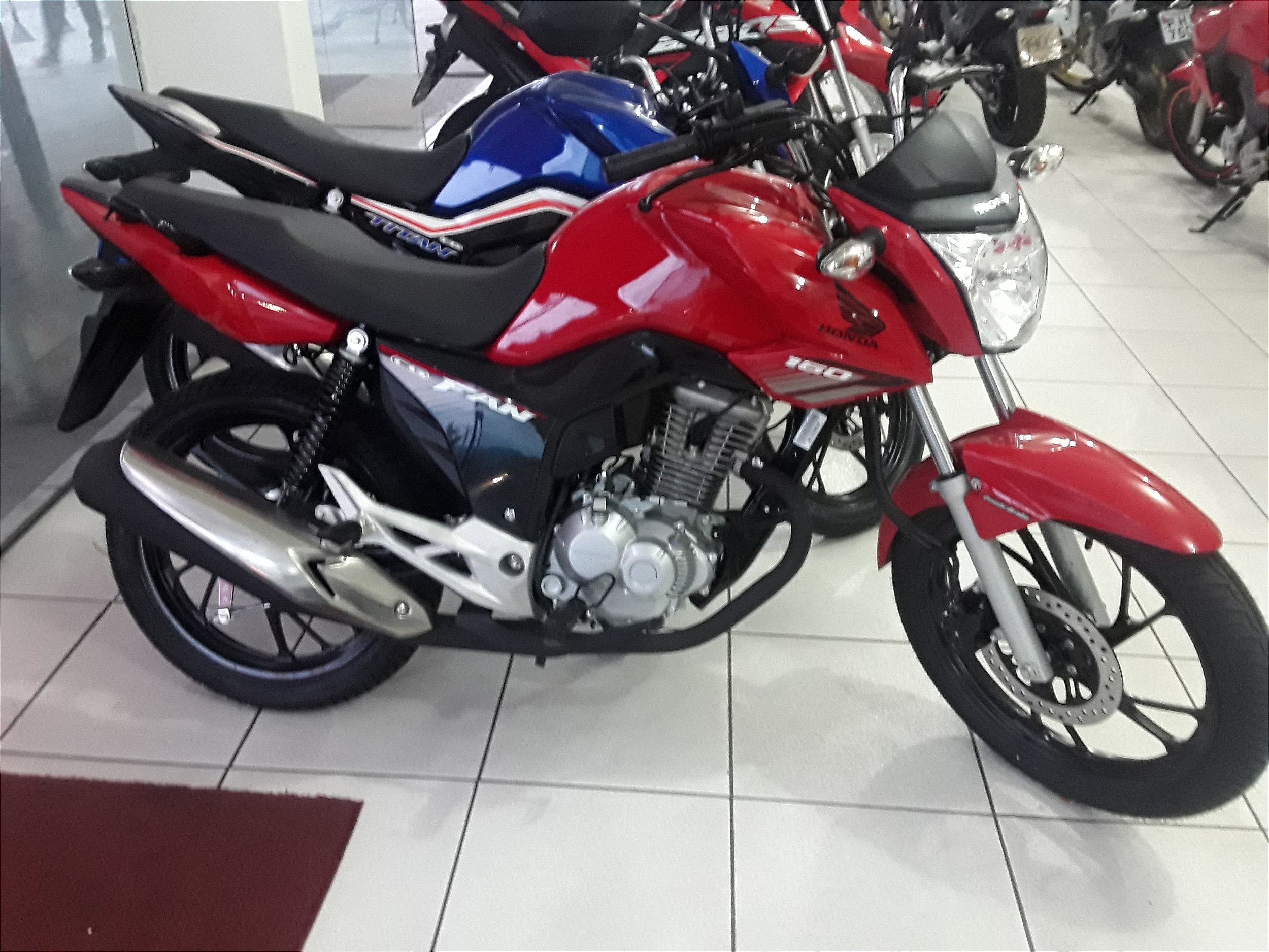 Moto Honda Fan 160 cg Preta 2019 Motos - Denty Motos