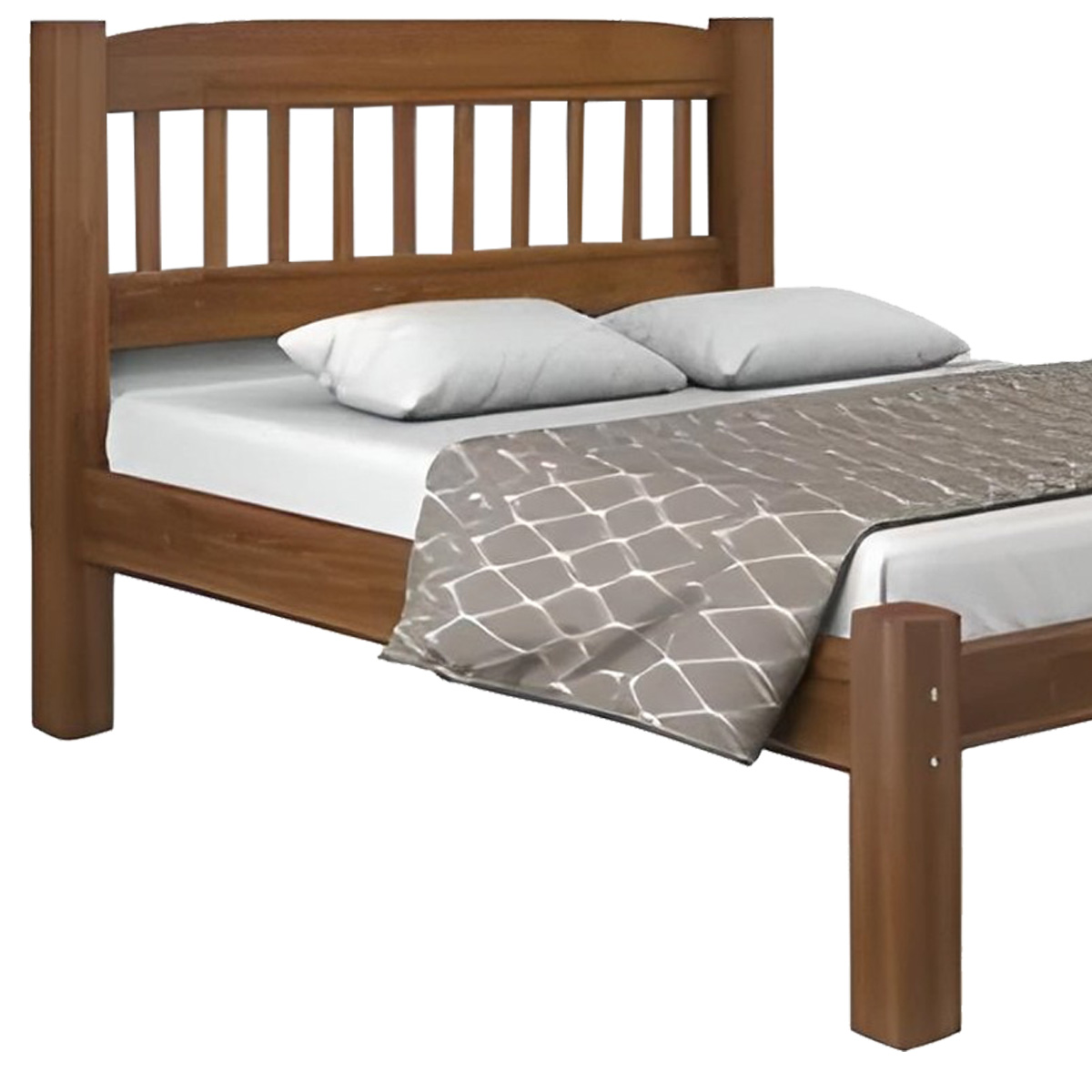 Cama de Casal em Madeira Maciça Super Resistente - Bem Barato Móveis